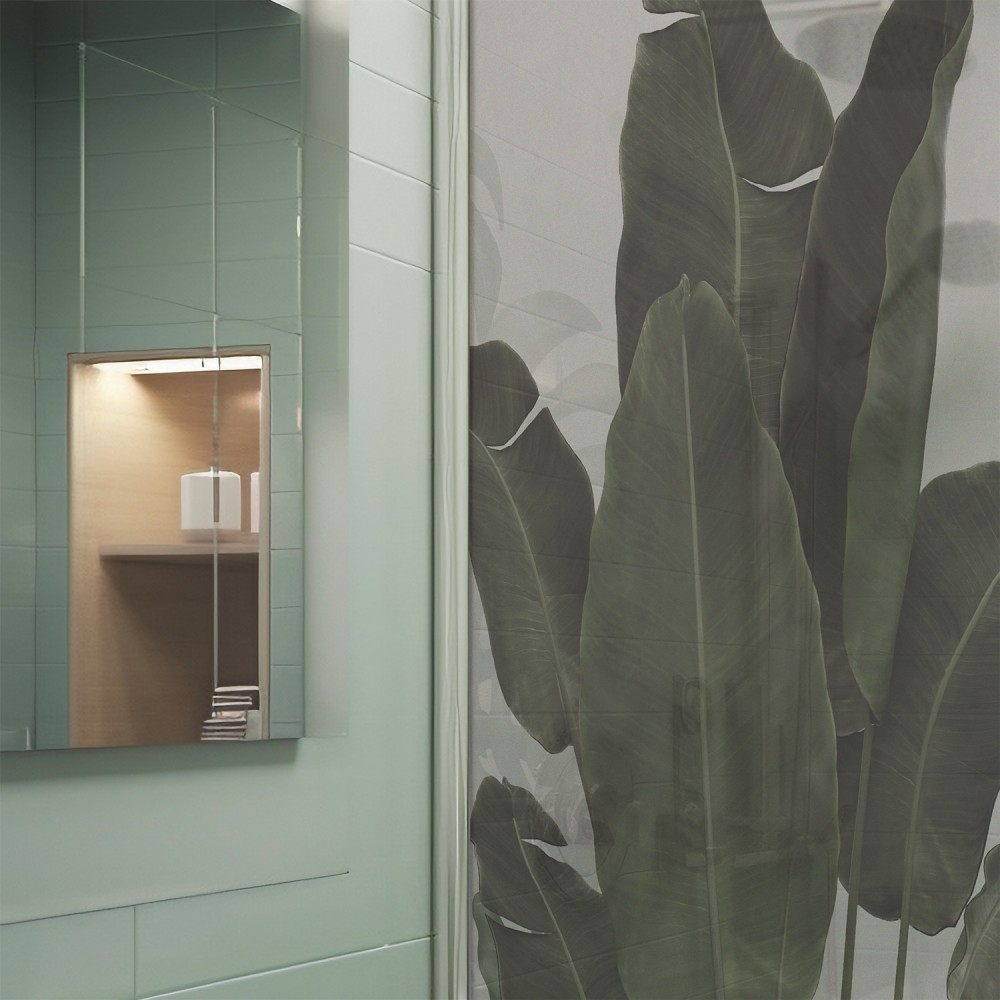 Vinilo Decorativo Translúcido Céfiro para Baños | Diseño Natural y Elegante