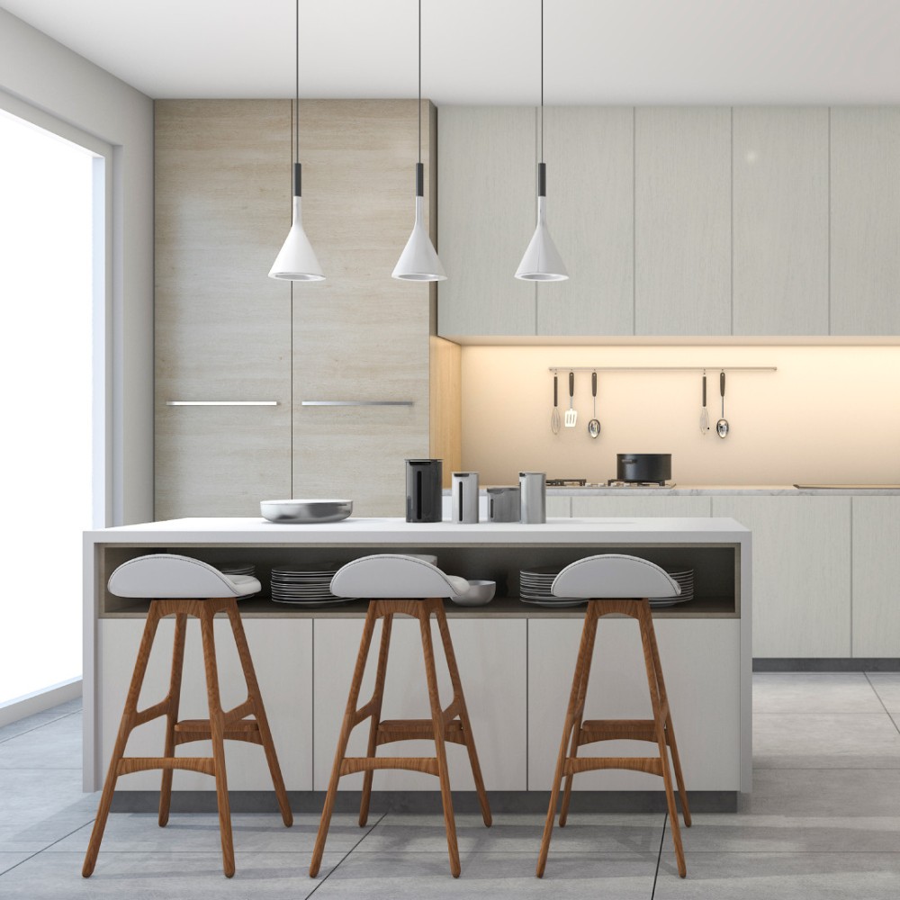 Vista del vinilo Bolegno Alaska aplicado a una superficie